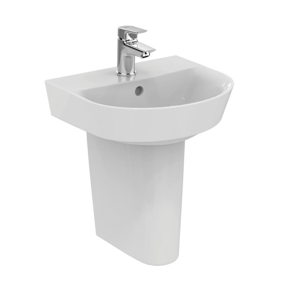 Cutout image of Ideal Standard Connect Air Arc 400mm Semi-Pedestal Cloakroom Basin